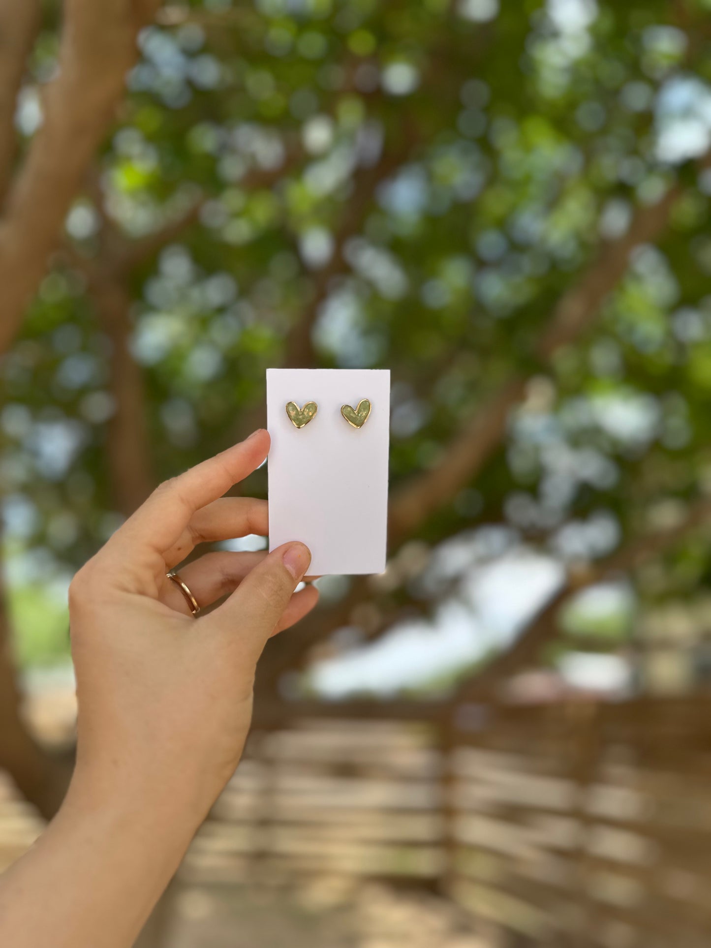 Golden Heart Studs
