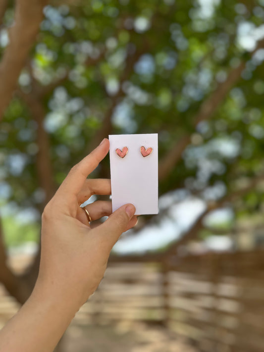 Golden Heart Studs