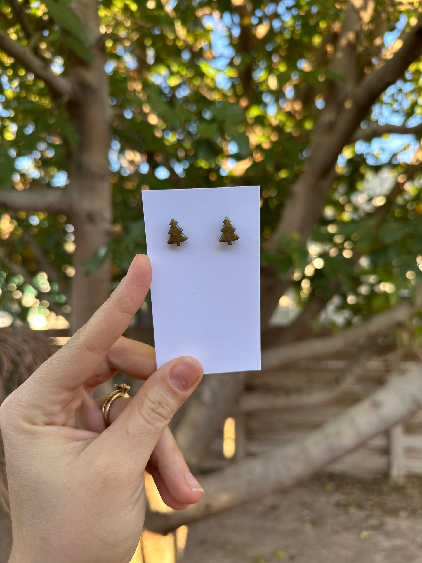Mini Christmas tree studs